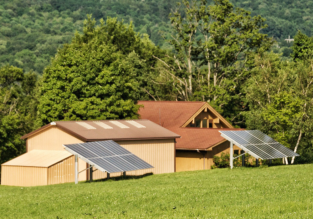 Solar Panel Installation Outdoors