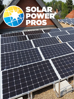 rooftop solar array for business