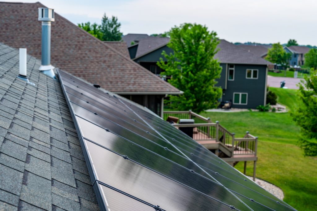 Solar panels on home in CO subdivision