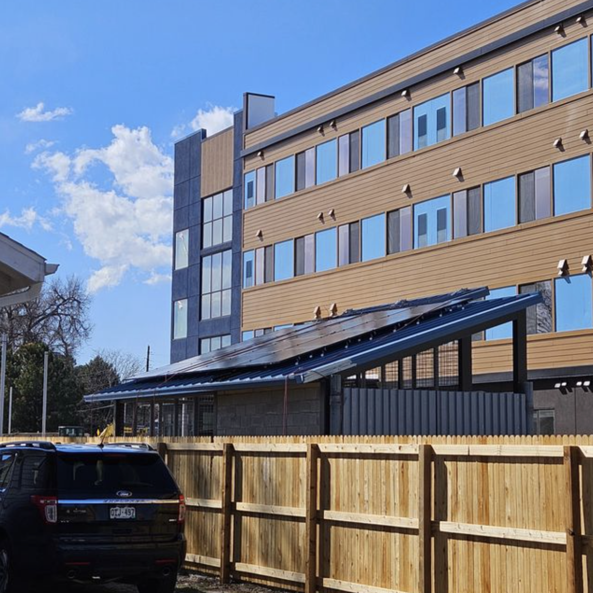 Solar Carport on Commercial Property in Colorado | Solar Power Pros