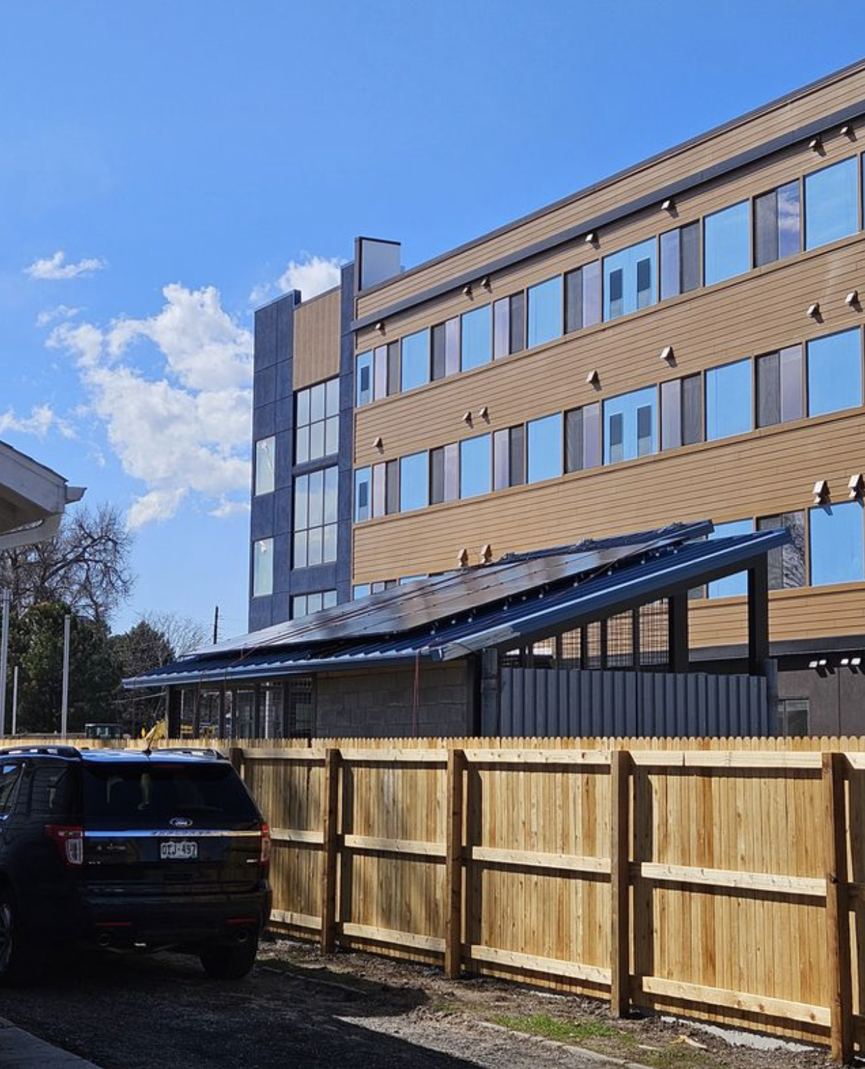 Solar Carport on Commercial Property in Colorado | Solar Power Pros