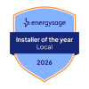 Solar Power Pros | EnergySage 2026 Installer of the Year Award Badge for Colorado