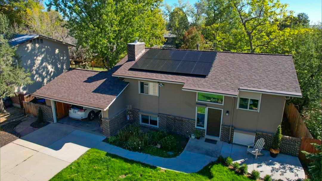 Solar panels installed on a suburban Colorado home with maintenance included | Solar Power Pros
